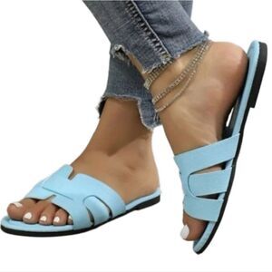 Women's non-slip flat sandal slide